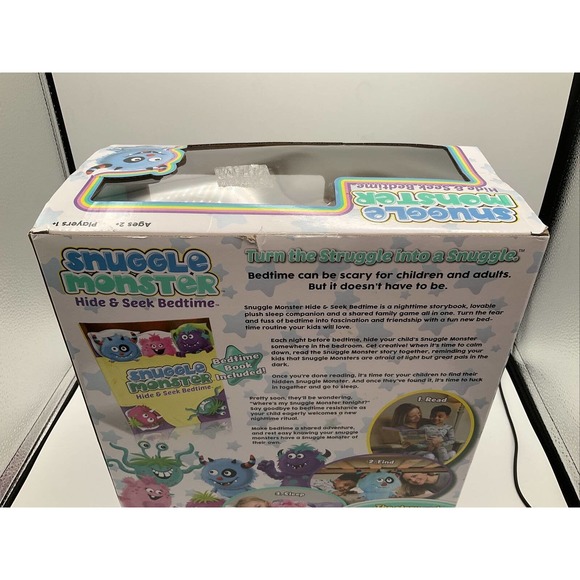 Snuggle Monster - Hide and Seek Bedtime Plush Toy and Book Pink Inc. New - Picture 5 of 7